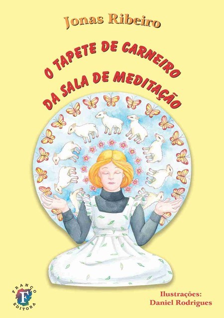 O tapete de carneiro da sala de meditação